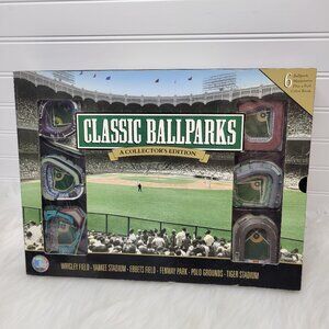 Classic Ballparks Collector's Edition 6 Miniatures Plus Color Book Fenway..NY+